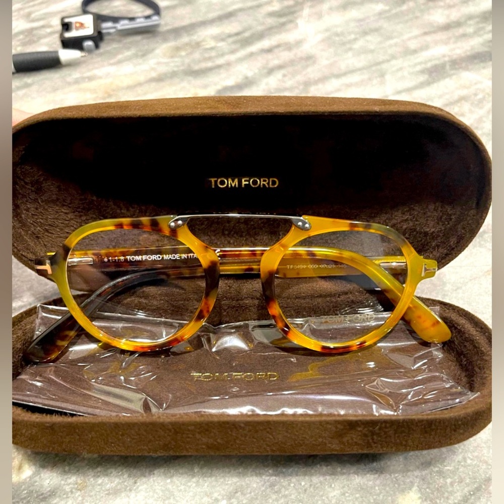 TOM FORD 5595 055 Vintage Havana Eyeglasses!